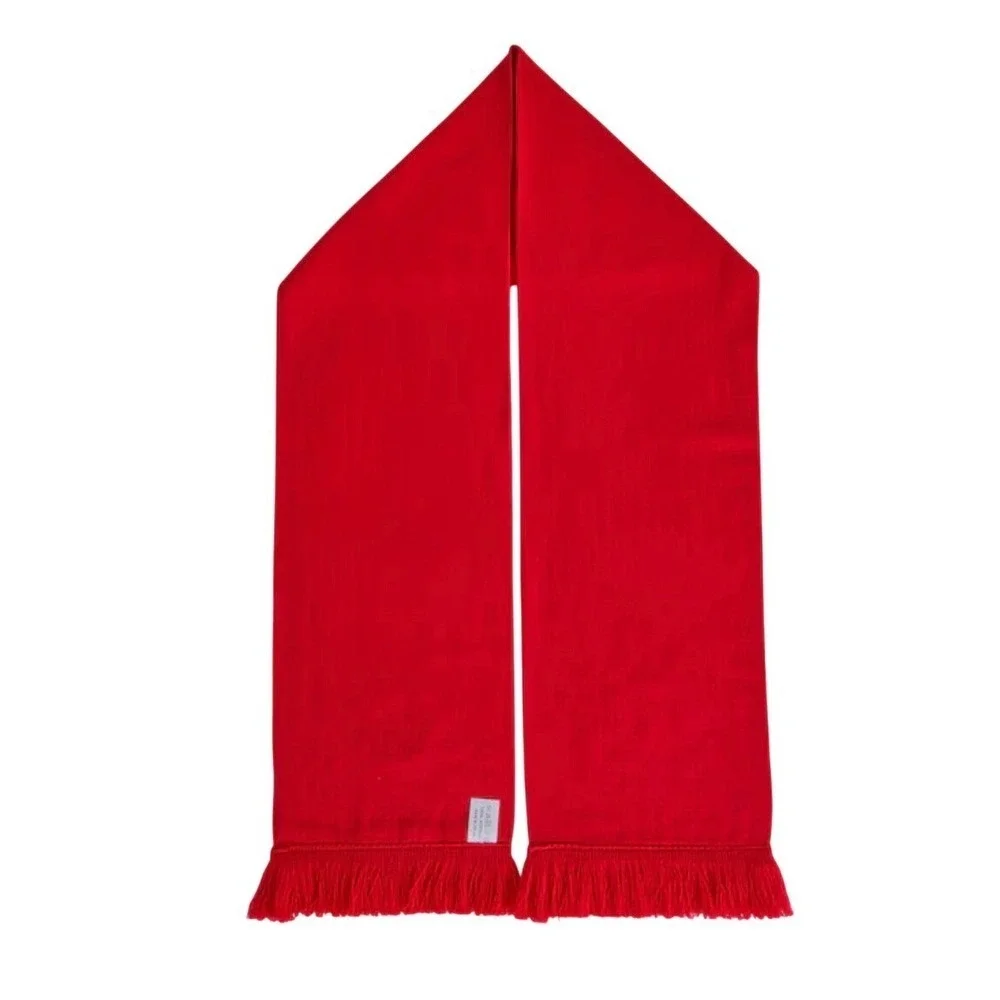 Manchester United‎ Red Embroidered Logo Acrylic Scarf With Fringe New